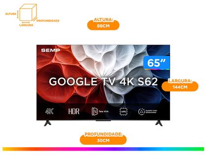 Imagem de Smart TV 65" SEMP 4K UHD LED HVA Google TV 65S62 2025