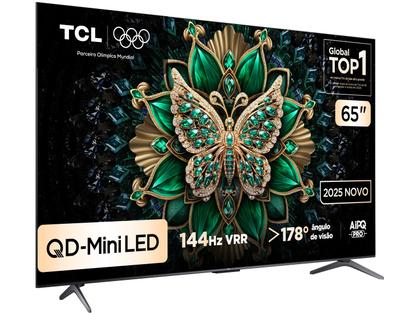 Imagem de Smart TV  65" TCL 4K UHD MiniLED 65C6K 120Hz Google TV AiPQ Google Assistente 4 HDMI 2 USB