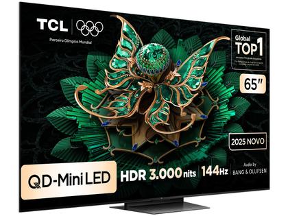 Imagem de Smart TV 65" TCL 4K UHD MiniLED 65C7K 144Hz Google TV AiPQ Pro Google Assistente 4 HDMI
