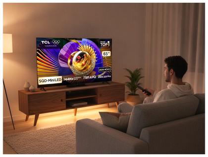 Imagem de Smart TV 65" TCL 4K UHD SQD-Mini LED 65C7L Google TV 2026