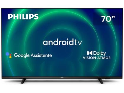 Smart TV 70” 4K UHD D-LED Philips 7406 - 70PUG7406/78 Wi-fi