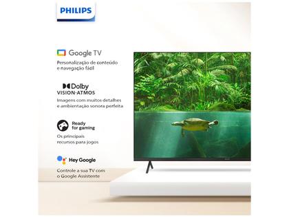 Smart TV 70” 4K UHD D-LED Philips Série 7408 VA - Wi-Fi Bluetooth Google Assistente 4 HDMI 2 USB Imagem de Smart TV 70” 4K UHD D-LED Philips Série 7408 VA