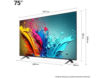 Imagem de Smart TV 75" 4K LG QNED 75QNED85T Processador α8 AI Painel 120Hz Quantum Dot Nanocell Local Dimming Design Super Slim FreeSync webOS 2