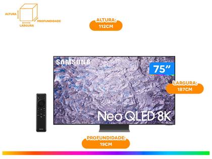 Imagem de Smart TV 75” 8K Neo QLED Samsung QN75QN800