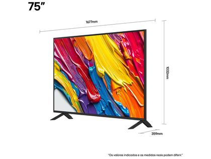 Imagem de Smart TV 75" LG 4K QNED 75QNED82ASG webOS 25 α7 AI Processor 4K Gen8 Alexa 3 HDMI 2.0 2 US