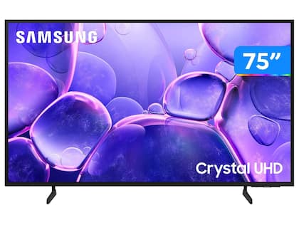 Smart TV 75" Samsung 4K UHD Crystal 75U8600F Tizen 3 HDMI