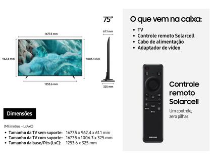 Imagem de Smart TV 75" Samsung Ultra 4K QLED QN75Q7FAAGXZD Tizen Q4 AI 3 HDMI
