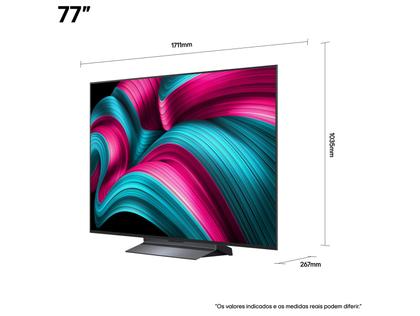 Imagem de Smart TV 77" LG 4K OLED OLED77C5PSA webOS 25 AI Processor 4K Gen8 com Alexa 4 HDMI