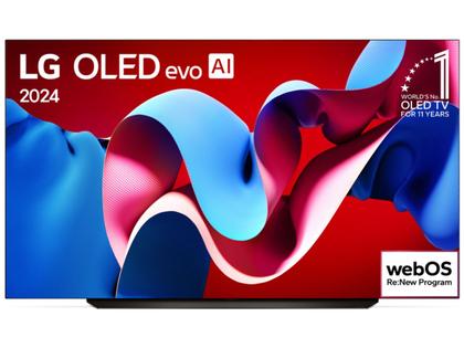 Imagem de Smart TV 83" 4K LG OLED evo OLED83C4 Processador α9 Ger7 AI Painel 144Hz Intensificador de Brilho Design Ultra Slim Dolby Vision Dolby Atmos