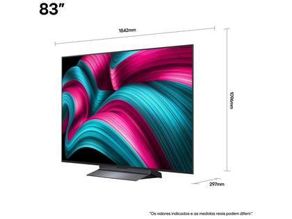 Imagem de Smart TV 83" LG 4K Ultra HD OLED OLED83C5PSA webOS 25 α9 AI Processor 4K Gen8 Alexa 4 HDMI 3 USB
