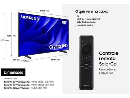 Imagem de Smart TV 85” 4K UHD LED Samsung Crystal 85DU8000