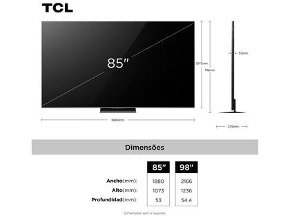 Imagem de Smart TV 85" TCL 4K UHD Mini LED C8K 85C8K Google TV 2025