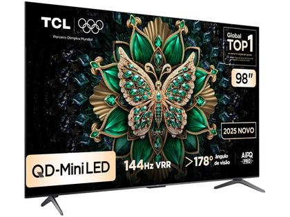 Imagem de Smart TV 98" TCL UHD 4K MINILED 98C6K 120Hz Google TV AiPQ Pro Google Assistente 4 HDMI 2 USB
