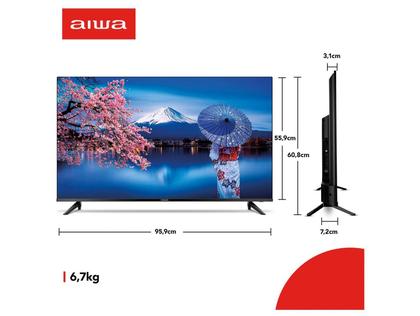 Imagem de Smart TV AIWA 43” Android Full HD Borda Ultrafina HDR10 Dolby Áudio AWS-TV-43-BL-02-A