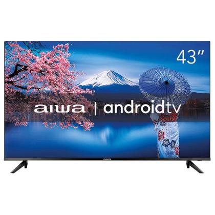 Imagem de Smart TV Aiwa 43" Android, HD, Comando de voz, Dolby Áudio, HDR10, AWS-TV-43-BL-02-A  AIWA