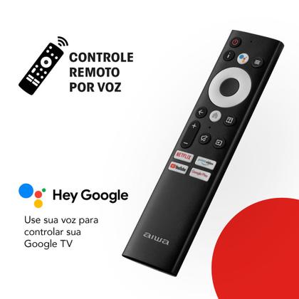 Imagem de Smart TV AIWA 65” GOOGLE TV 4K Comando de voz Dolby Vision&Atmos AWS-TV-65-BL-01-A