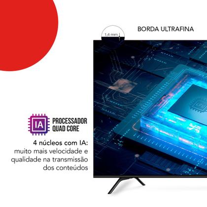Imagem de Smart TV AIWA 65” GOOGLE TV 4K Comando de voz Dolby Vision&Atmos AWS-TV-65-BL-01-A