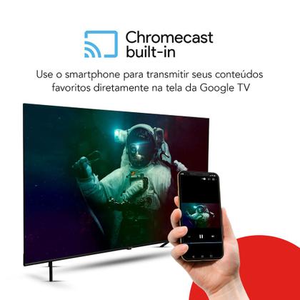 Imagem de Smart TV AIWA 65” GOOGLE TV 4K Comando de voz Dolby Vision&Atmos AWS-TV-65-BL-01-A