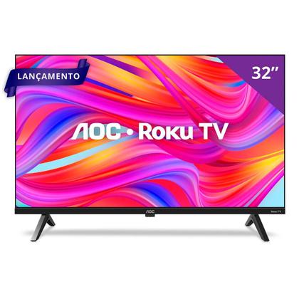 Smart TV AOC 32" LED ROKU HD Wi-Fi 32S5045 Bivolt Imagem de Smart TV AOC 32" LED ROKU HD Wi-Fi 32S5045 Bivolt