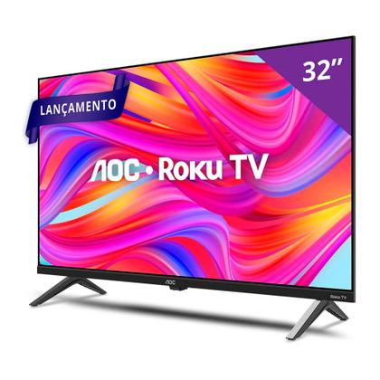 Smart TV AOC 32" LED ROKU HD Wi-Fi 32S5045 Bivolt Imagem de Smart TV AOC 32" LED ROKU HD Wi-Fi 32S5045 Bivolt