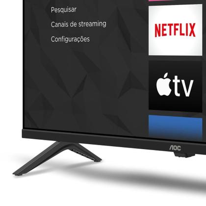 Imagem de Smart TV AOC 40S504578G Full HD 40 Roku TV Compatível com Alexa e Google Assistente, Dolby Audio e Sem bordas