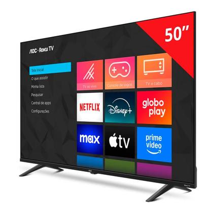 Imagem de Smart TV AOC 50 DLED Roku 4K WiFi HDR 50U704578G
