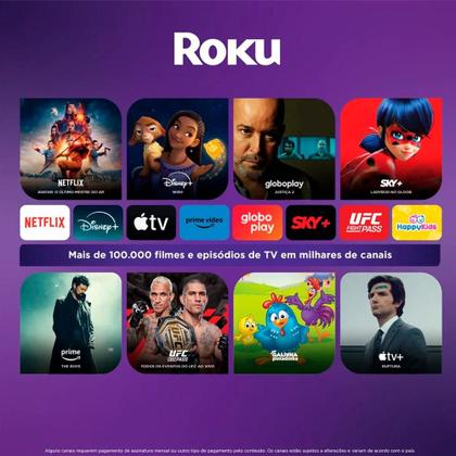 Imagem de Smart TV AOC 50 DLED Roku 4K WiFi HDR 50U704578G