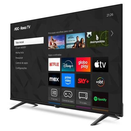 Imagem de Smart TV AOC 50 Polegadas, DLED, 4K, Roku TV - 50U7045/78G
