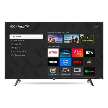 Imagem de Smart TV AOC 50 Polegadas, DLED, 4K, Roku TV - 50U7045/78G