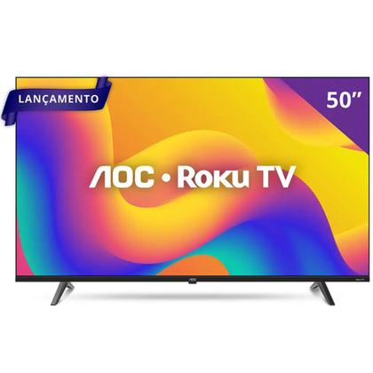 Imagem de Smart TV AOC DLED 50 Polegadas 4k WI-FI Roku TV 50U7045/78G