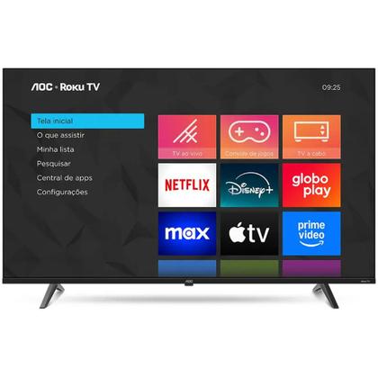 Imagem de Smart TV AOC DLED 50 Polegadas 4k WI-FI Roku TV 50U7045/78G