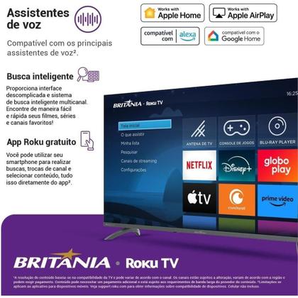 Imagem de Smart TV Britânia 43" Full HD LED BTV43VA4REGB
