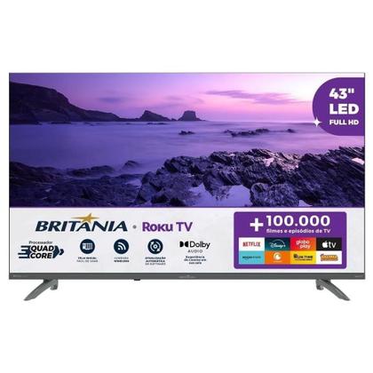 Imagem de Smart TV Britânia 43" Full HD LED BTV43VA4REGB