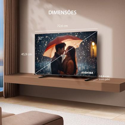 Imagem de Smart TV DLED 32 HD Toshiba VIDAA 2HDMI 2USB Wi-Fi