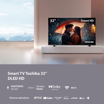 Imagem de Smart TV DLED 32 HD Toshiba VIDAA 2HDMI 2USB Wi-Fi