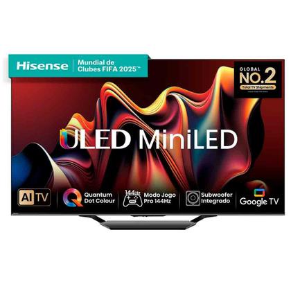Imagem de Smart TV Hisense Mini LED UHD 4K 55" Polegadas Frequência 144 Hz e Wi-Fi - 55U75LUA