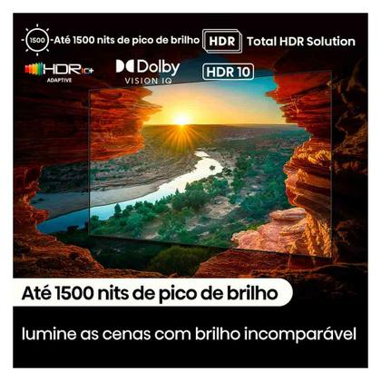 Imagem de Smart TV Hisense Mini LED UHD 4K 65" Polegadas Frequência 144 Hz e Wi-Fi - 65U75LUA