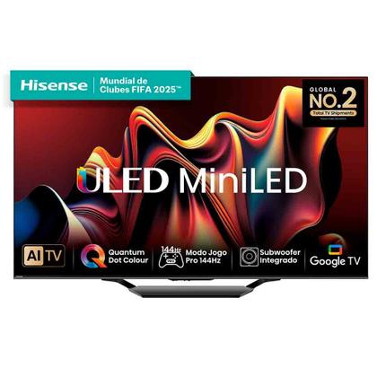 Imagem de Smart TV Hisense Mini LED UHD 4K 65" Polegadas Frequência 144 Hz e Wi-Fi - 65U75LUA