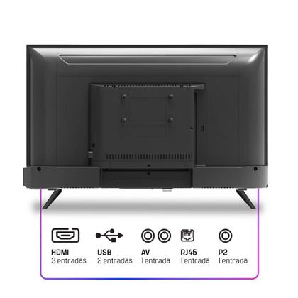 Imagem de Smart TV HQ 24" HD Tela sem Bordas Sistema Android Design Slim HQS24NKHM