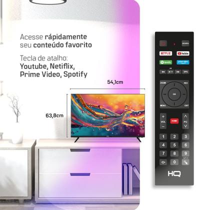 Imagem de Smart TV HQ 24" HD Tela sem Bordas Sistema Android Design Slim HQS24NKHM