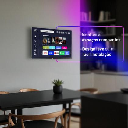 Imagem de Smart TV HQ 24" HD Tela sem Bordas Sistema Android Design Slim HQS24NKHM