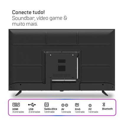 Smart TV HQ 43" Full HD Tela Sem bordas Sistema Android Design Slim HQS43NKHM Imagem de Smart TV HQ 43" Full HD Tela Sem bordas Sistema Android Design Slim HQS43NKHM