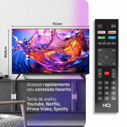 Imagem de Smart TV HQ 50” 4K Bordas Ultrafinas Sistema Operacional Whale OS Smart Design Slim - HQS50NKHM