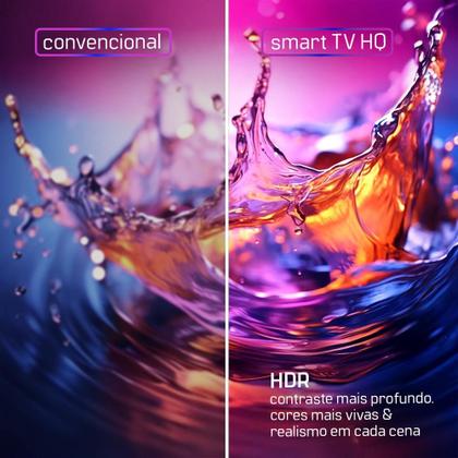 Smart TV HQ 50" UHD Tela sem Bordas Sistema Android Design Slim HQS50NKHM Imagem de Smart TV HQ 50" UHD Tela sem Bordas Sistema Android Design Slim HQS50NKHM