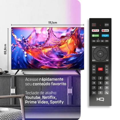 Smart TV HQ 50" UHD Tela sem Bordas Sistema Android Design Slim HQS50NKHM Imagem de Smart TV HQ 50" UHD Tela sem Bordas Sistema Android Design Slim HQS50NKHM