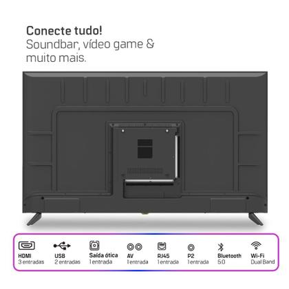 Smart TV HQ 50" UHD Tela sem Bordas Sistema Android Design Slim HQS50NKHM Imagem de Smart TV HQ 50" UHD Tela sem Bordas Sistema Android Design Slim HQS50NKHM