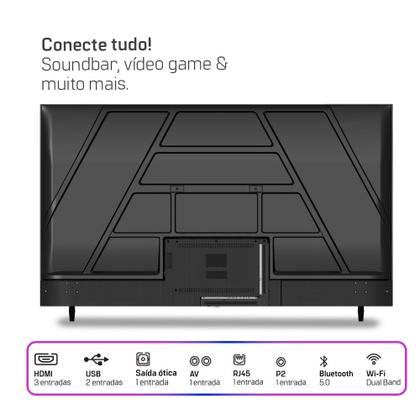 Imagem de Smart TV HQ 60" 4K tela sem bordas design Slim HQS60NKHM