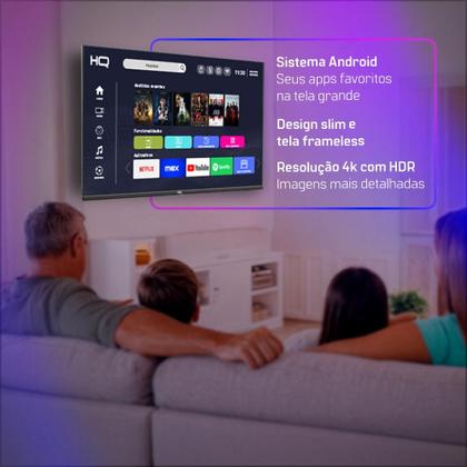 Imagem de Smart TV HQ 60" 4K tela sem bordas design Slim HQS60NKHM