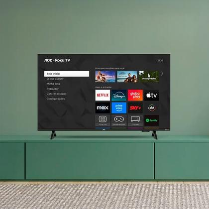 Imagem de Smart TV LCD LED 32 AOC 32S5155.78G WiFi HD Quad Core Dolby Áudio 60 Hz