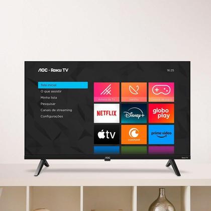 Imagem de Smart TV LCD Led 43" AOC 43S5045/78G - DLED Full HD, Wi-Fi, Quad Core, Com 3 HDMI e 1 USB